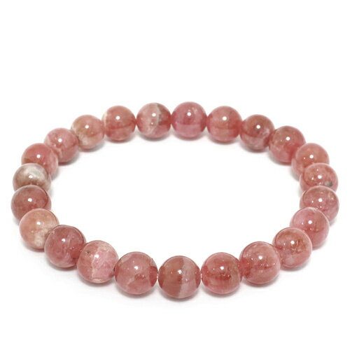 8mm 17cm アルゼンチン産 インカローズ ロードクロサイト ブレスレット レディースMサイズ 天然石 パワーストーン レディース アルゼンチン産インカロー...