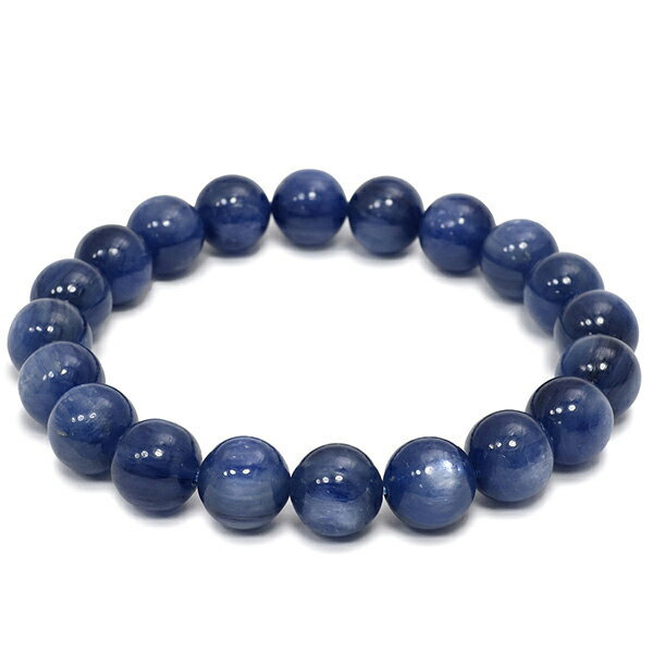 10mm 19cm 高品質 カイヤナイト ブレスレット メンズL、レディースLLサイズ 天然石 パワーストーン カヤナイト メンズ レディース 青 ブルー カイ...
