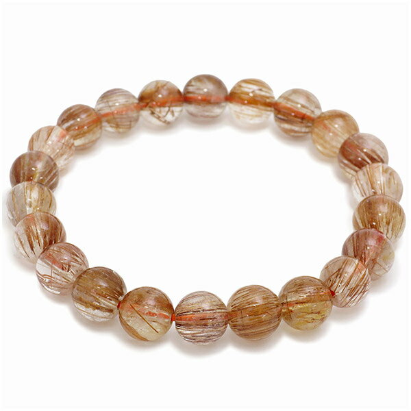 8.2mm 17cm オレンジルチルクォーツブレスレット レディースMサイズ 天然石 パワーストーン ルチル レディース ルチルクオーツ ルチルクォーツブレスレ...