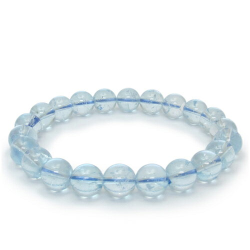 8.4mm 17cm ブルートパーズ ブレスレット レディースMサイズ 天然石 パワーストーン トパーズ ブレス 11月 誕生石 レディース ブル-トパ-ズ 天...