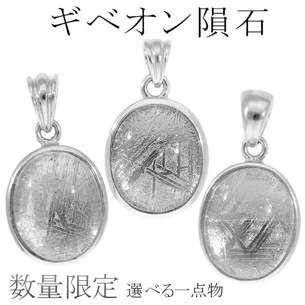 隕石 ギベオン メテオライト シルバー ペンダントトップ オーバル 天然石 パワーストーン ギベオン隕石 ペンダント ヘッド ネックレストップ 宇宙 メンズ レ...