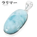 ラリマー シルバー ペンダントトップ オーバル 天然石 パワーストーン ペンダント メンズ レディース ヒーリング ストーン ヘッド トップ ペクトライト ブル...