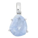 ブルーカルサイト ライトパープリッシュブルーカラー シルバーペンダントトップ 天然石 パワーストーン カルサイト レディース ペンダントトップ 天然石ペンダント...