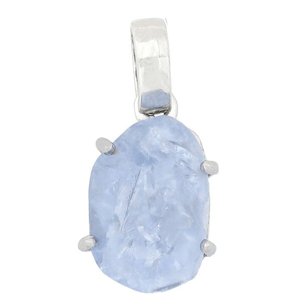 ブルーカルサイト ライトパープリッシュブルーカラー シルバーペンダントトップ 天然石 パワーストーン カルサイト レディース ペンダントトップ 天然石ペンダント...