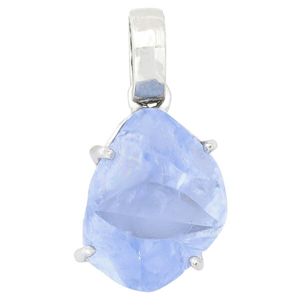 ブルーカルサイト ライトパープリッシュブルーカラー シルバーペンダントトップ 天然石 パワーストーン カルサイト レディース ペンダントトップ 天然石ペンダント...