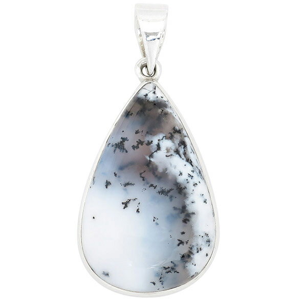 デンドリチックアゲート デンドライト シルバーペンダントトップ 天然石 パワーストーン ペンダント デンドライトアゲート デンドリティック ヘッド トップ デン...