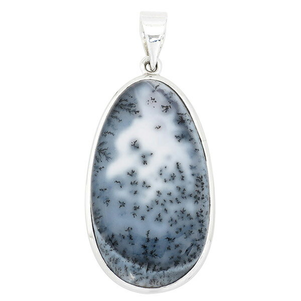デンドリチックアゲート デンドライト シルバーペンダントトップ 天然石 パワーストーン ペンダント デンドライトアゲート デンドリティック ヘッド トップ デン...