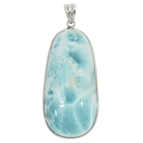 ラリマー シルバーペンダントトップ ヘッド トップ 天然石 パワーストーン ラリマ- ペンダント ネックレストップ レディース メンズ Larimar ヒーリン...