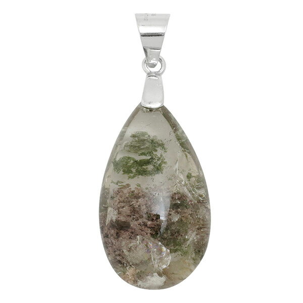 ガーデンクォーツ シルバーペンダントトップ 天然石 パワーストーン ガーデンクオーツ ペンダント 水晶 メンズ レディース ヘッド トップ ガーデンクォーツペン...