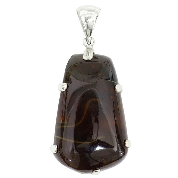 スマトラ産 ブルーアンバー 琥珀 シルバーペンダントトップ 天然石 パワーストーン アンバー コハク ペンダント メンズ レディース ヘッド トップ ブルーアン...