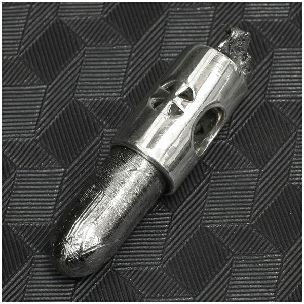 隕石 メテオライト ダブル 弾丸 シルバーペンダントトップ 天然石 パワーストーン ペンダント 宇宙 アクセサリー ヘッド トップ メテオライトペンダント 隕石...