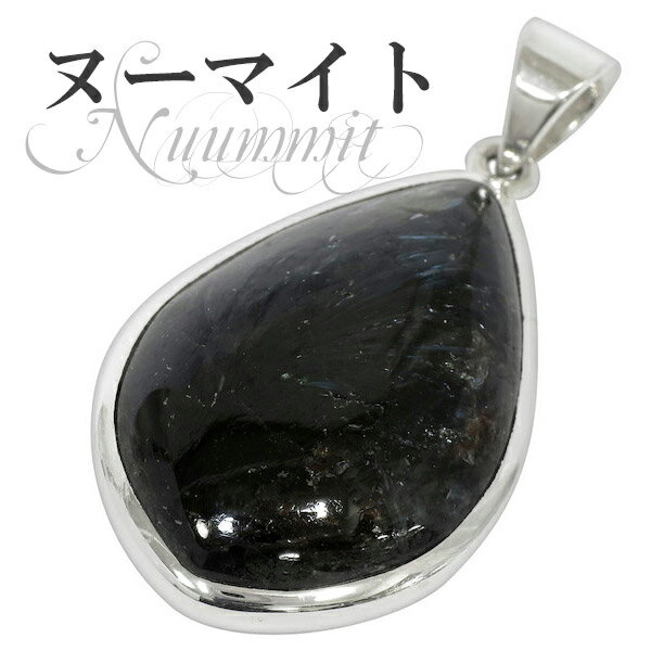 ヌーマイト シルバーペンダントトップ ヘッド トップ 天然石 パワーストーン ヌ-マイト ペンダント ヌーミット メンズ レディース 魔除け 黒 天然石ペンダン...