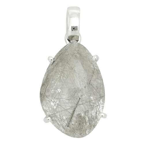 カット シルバールチルクォーツ シルバーペンダントトップ 天然石 パワーストーン ルチルクォーツ ペンダント シルバールチル ルチルクオーツ ヘッド トップ シ...