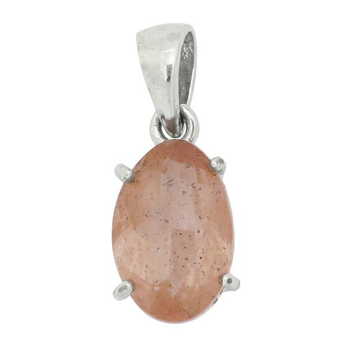 オーバルカット 高品質 サンストーン シルバーペンダントトップ 天然石 パワーストーン サンスト-ン ペンダント レディース 女性 ヘッド トップ サンストーン...