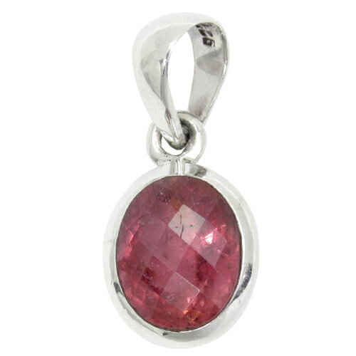 アメリカ産 カット ピンクトルマリン シルバーペンダントトップ 天然石 パワーストーン ペンダント レディース トルマリン 10月 誕生石 クリスマス プレゼン...