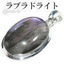 ラブラドライト パープル シルバー ペンダント トップ オーバル 天然石 パワーストーン パープルラブラドライト ヘッド ペンダントトップ ラブラドライトペンダ...