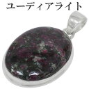 ユーディアライト ロシア産 シルバー ペンダントトップ オーバル ヘッド トップ 天然石 パワーストーン メンズ レディース ユーディアライトペンダント レアス...