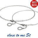 刻印無料 close to me ステンレス リング チャーム ペアアンクレット ペアアクセサリー メンズ レディース サージカルステンレス アンク 脚 足 ア...