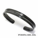 PUERTA DEL SOL チェス Pedestal ブラックバングル ブラック シルバー950 チタンコーティング ユニセックス シルバーアクセサリー 銀 ...