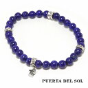 PUERTA DEL SOL ラピスラズリ ストーン ブレスレット ラピスラズリ シルバー950 ユニセックス シルバーアクセサリー 銀 SV950 ブリタニア...