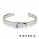 PUERTA DEL SOL ベルト バックル バングル シルバー950 ユニセックス シルバーアクセサリー 銀 SV950 ブリタニアシルバー ブレスレット ...