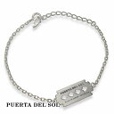 PUERTA DEL SOL Razor かみそり 剃刀 ブレスレット シルバー950 ユニセックス シルバーアクセサリー 銀 SV950 ブリタニアシルバー ...