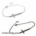 PUERTA DEL SOL Destroy 破壊 ブレスレット シルバー950 チタンコーティング ユニセックス シルバーアクセサリー 銀 SV950 ブリタ...