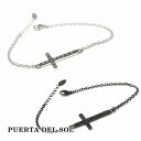 PUERTA DEL SOL Destroy 破壊 ブレスレット ジルコニア シルバー950 チタンコーティング ユニセックス シルバーアクセサリー 銀 SV9...