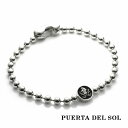 PUERTA DEL SOL ボールチェーン リバーシブル シルバーメダル ブレスレット シルバー950 ユニセックス シルバーアクセサリー 銀 SV950 ブ...