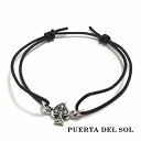 PUERTA DEL SOL トランプスート スペード コード ブレスレット シルバー950 ユニセックス シルバーアクセサリー 銀 SV950 ブリタニアシル...