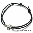 PUERTA DEL SOL トランプスート クローバー コード ブレスレット シルバー950 ユニセックス シルバーアクセサリー 銀 SV950 ブリタニアシ...