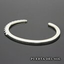 PUERTA DEL SOL ハンドカフバングル キュービックジルコニア ブレスレット ブラック シルバー950 ユニセックス シルバーアクセサリー 銀 SV9...