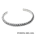 PUERTA DEL SOL インパラ 角 曲線 螺旋 バングル シルバー950 ユニセックス シルバーアクセサリー 銀 SV950 ブリタニアシルバー ブレスレット 腕輪 シルバーバングル 人気 ブランド アクセサリー ギフト プレゼント おしゃれ