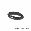 PUERTA DEL SOL ブランドロゴ 13mm イヤーカフ ブラック シルバー950 チタンコーティング ユニセックス シルバーアクセサリー 銀 SV95...