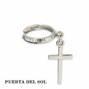 PUERTA DEL SOL クロス 揺れる イヤーカフ シルバー950 ユニセックス シルバーアクセサリー 銀 SV950 ブリタニアシルバー ブランド アク...