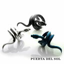 PUERTA DEL SOL スネーク イヤーカフ シルバー950 チタンコーティング ユニセックス シルバーアクセサリー 銀 SV950 ブリタニアシルバー ...