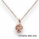 PUERTA DEL SOL トランプ ピンクゴールド スぺード ネックレス(チェーン付き) ピンクゴールド K10 10金 ユニセックス ゴールドアクセサリー チェーン付き 首飾り 人気 ブランド アクセサリー ギフト プレゼント おしゃれ(4)