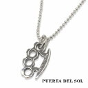 PUERTA DEL SOL Knuckle ネックレス(チェーン付き) シルバー950 ユニセックス シルバーアクセサリー 銀 SV950 ブリタニアシルバー シルバーネックレス チェーン付き 首飾り 人気 ブランド アクセサリー ギフト プレゼント おしゃれ