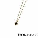 PUERTA DEL SOL One Grain 強い意志 永遠の絆 一粒 輝き ネックレス(チェーン付き) イエローゴールド ブラック ダイヤモンド シルバー...