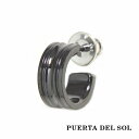 PUERTA DEL SOL チェス 台座 Pedestal ブラック ピアス シルバー950 チタンコーティング ユニセックス シルバーアクセサリー 銀 SV...