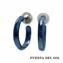 PUERTA DEL SOL トラディショナル ブルー ピアス シルバー950 チタンコーティング ユニセックス シルバーアクセサリー 銀 SV950 ブリタニ...