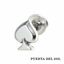 PUERTA DEL SOL トランプ スペード シルバー ピアス シルバー950 ユニセックス シルバーアクセサリー 銀 SV950 ブリタニアシルバー イヤ...