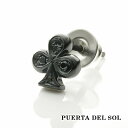PUERTA DEL SOL クール インプレッション クラブ ブラックダイヤモンド ピアス ブラック シルバー950 チタンコーティング ユニセックス シルバ...