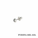 PUERTA DEL SOL 安定 調和 六角形 ヘキサゴン デザイン スタッド ピアス シルバー950 ユニセックス シルバーアクセサリー 銀 SV950 ブ...