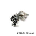 PUERTA DEL SOL ハンマーパターン スペード ピアス シルバー950 ユニセックス シルバーアクセサリー 銀 SV950 ブリタニアシルバー イヤリ...