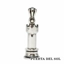 PUERTA DEL SOL チェスシリーズ ルーク ペンダント(チェーンなし) シルバー950 ユニセックス シルバーアクセサリー 銀 SV950 ブリタニア...