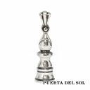 PUERTA DEL SOL チェスシリーズ ビショップ ペンダント(チェーンなし) シルバー950 ユニセックス シルバーアクセサリー 銀 SV950 ブリタ...