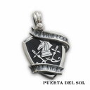 PUERTA DEL SOL エンブレム ダブルソード チェスナイト ミドルサイズ Tattoo ペンダント(チェーンなし) ブラック シルバー950 ユニセッ...