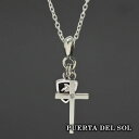 PUERTA DEL SOL Cross Knight クロス ナイトエンブレム ネックレス(チェーン付き) シルバー950 ユニセックス シルバーアクセサリー 銀 SV950 ブリタニアシルバー シルバーネックレス チェーン付き 首飾り 人気 ブランド アクセサリー ギフト プレゼント おしゃれ