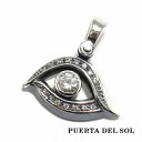 PUERTA DEL SOL アイ 目 眼 ジルコニア ダリ ペンダントトップ(チェーンなし) ジルコニア シルバー950 ユニセックス シルバーアクセサリー ...